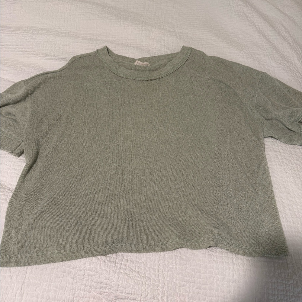 Sage Green Loose Fitting Oversized Top